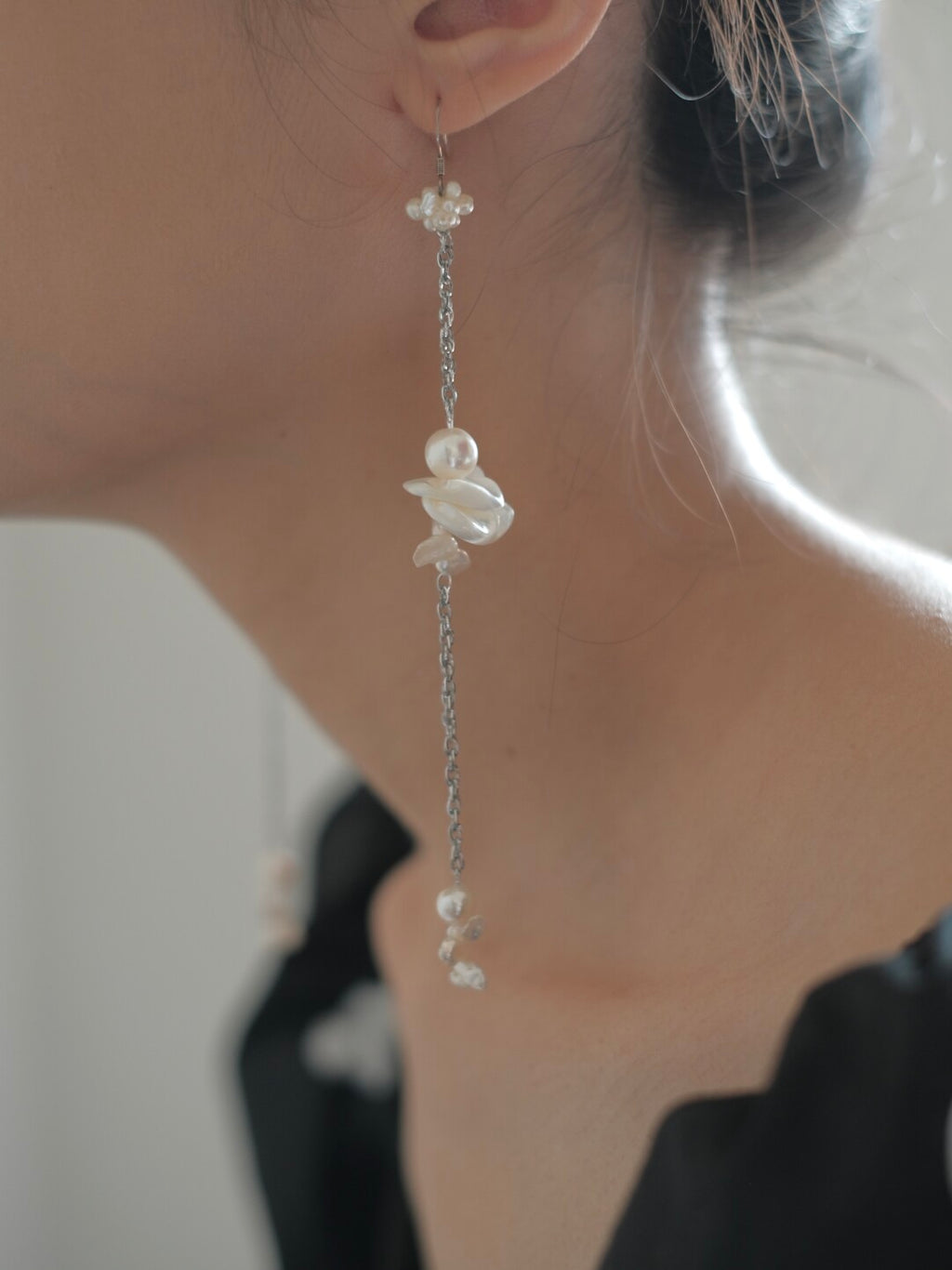 Floating World Long Earrings,Lumivault.