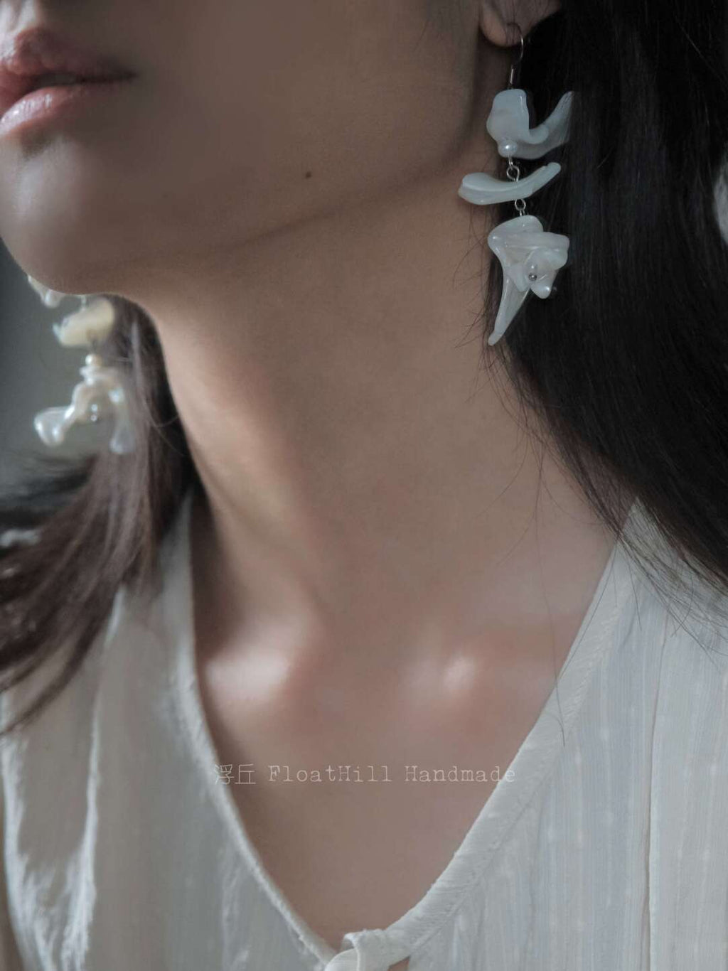Sea Wind Chimes Irregular Shell Earrings,Lumivault.