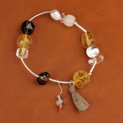 Fragmented Radiance Beaded Bracelet