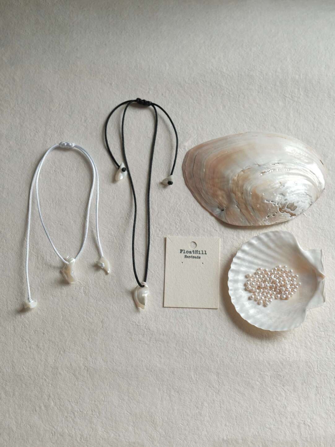 Freeform Shell Necklace,Lumivault.