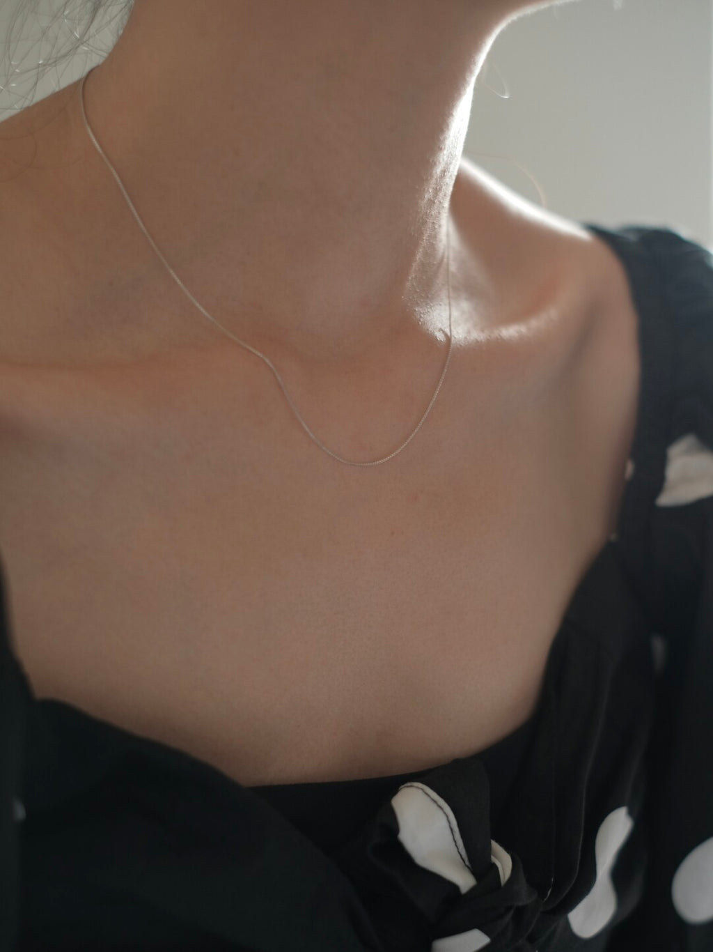 Floating World Removable Pendant Silver Necklace,No Pendant,Lumivault.
