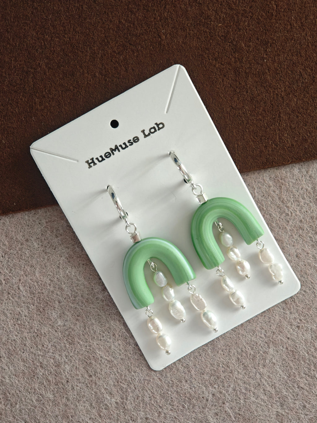 Emerald Arch Earrings,Lumivault.
