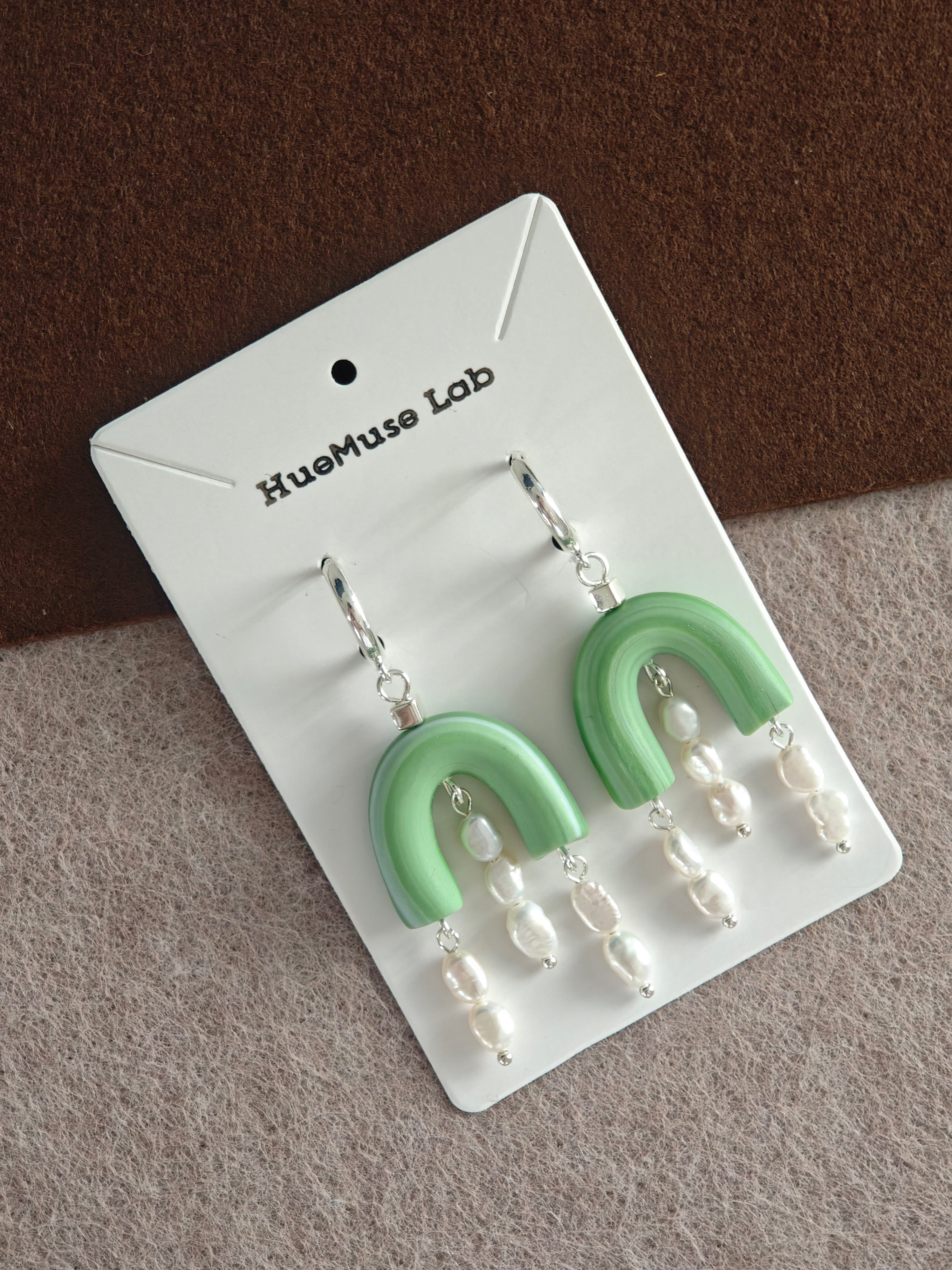 Emerald Arch Earrings,Lumivault.