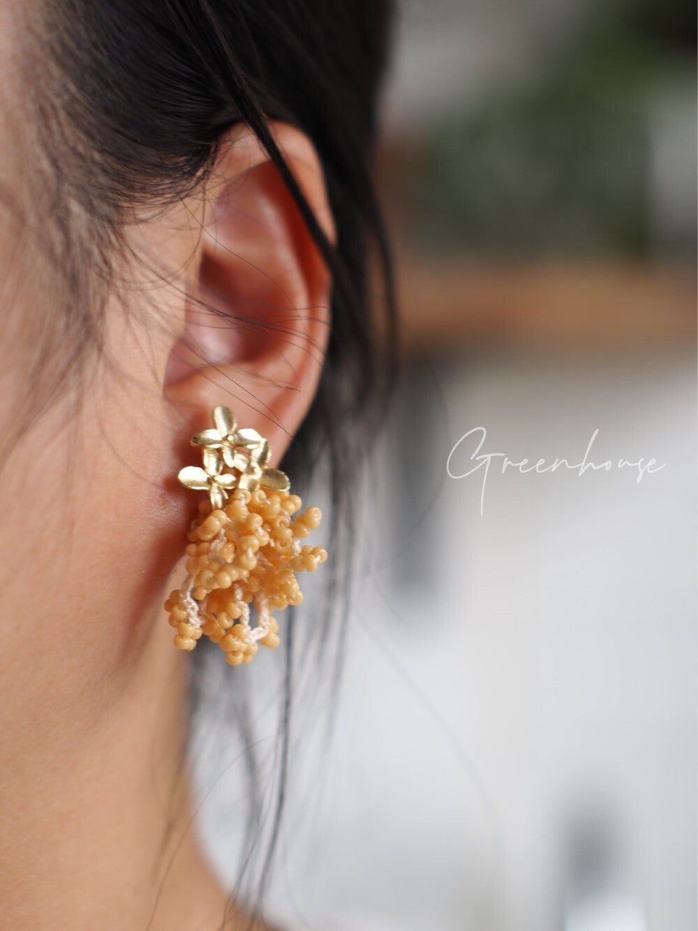 Autumn Glow Beaded Earrings,Lumivault.