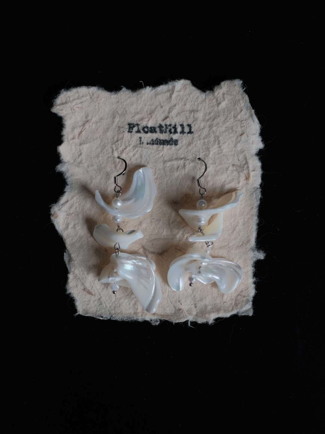 Sea Wind Chimes Irregular Shell Earrings,Lumivault.