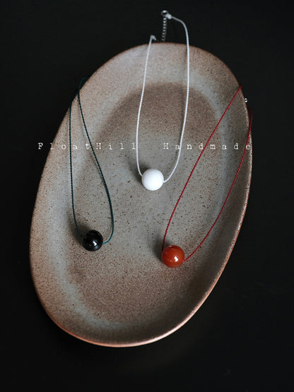 One Bead Hand-Woven Necklace