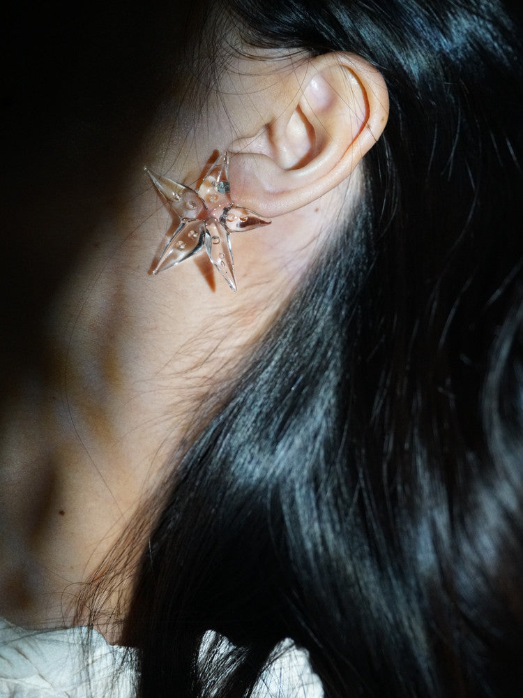 Starfish Glass Earrings,Lumivault.