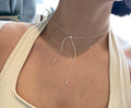 925 Sterling Silver Adjustable Chain Necklace,Lumivault.