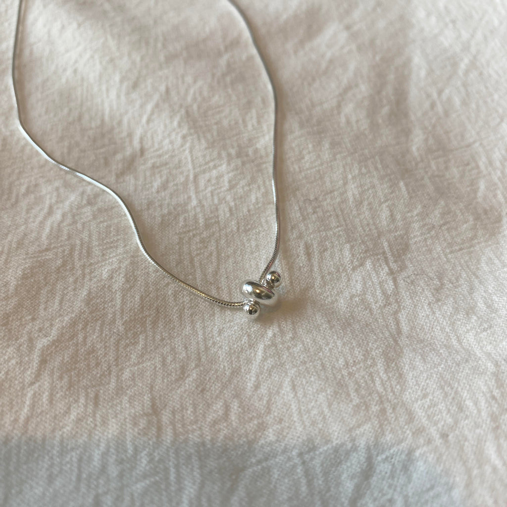 925 Sterling Silver Adjustable Chain Necklace,Lumivault.