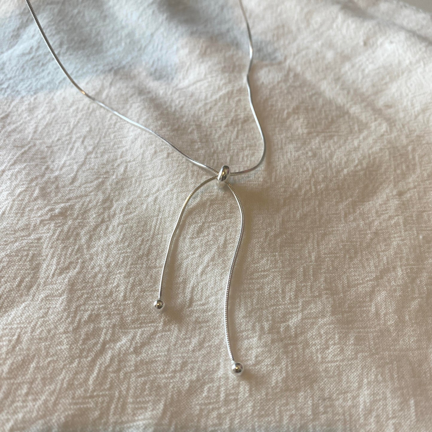 925 Sterling Silver Adjustable Chain Necklace - Lumivault