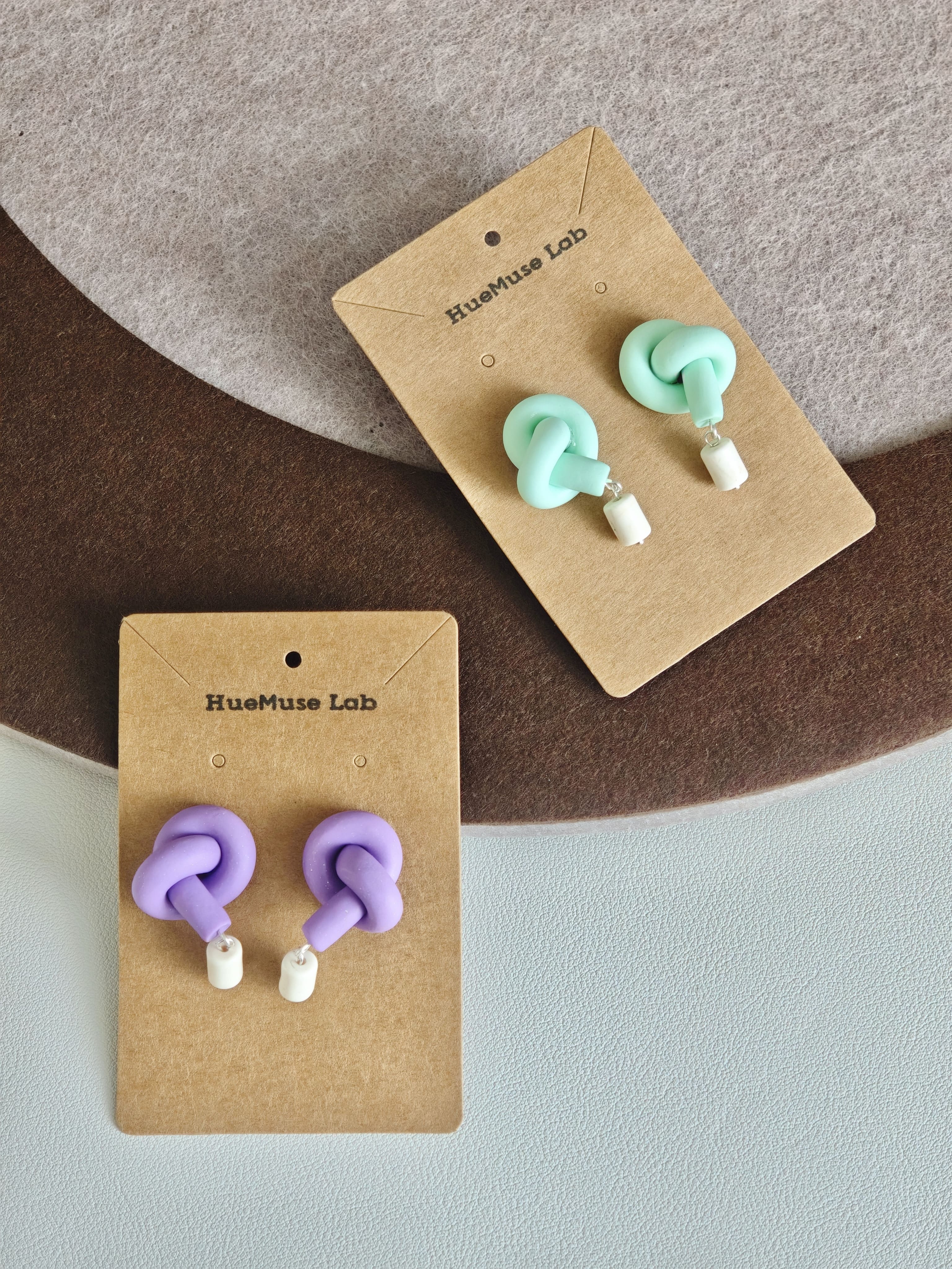 Knot & Stone Earrings,Lumivault.