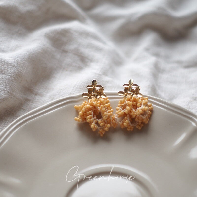 Autumn Glow Beaded Earrings,Lumivault.