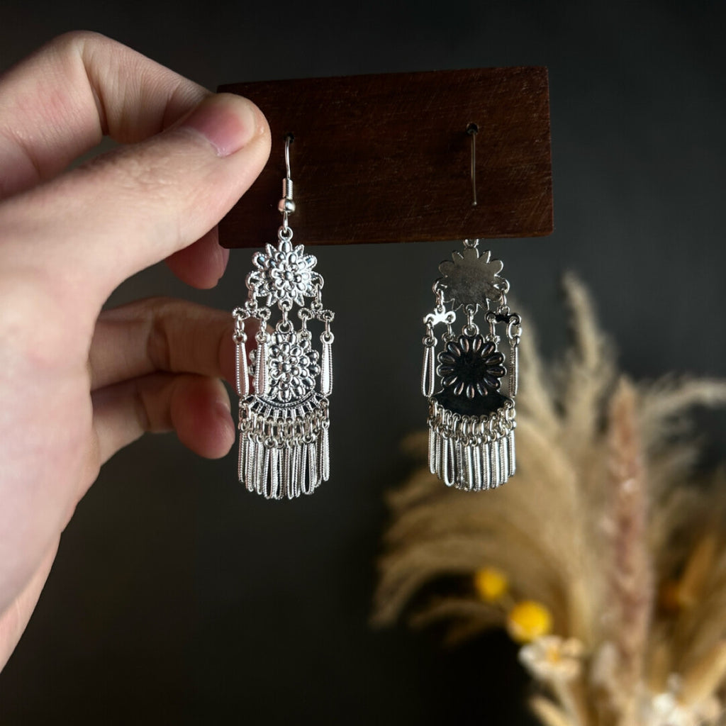 Double Fringe Earrings,Lumivault.