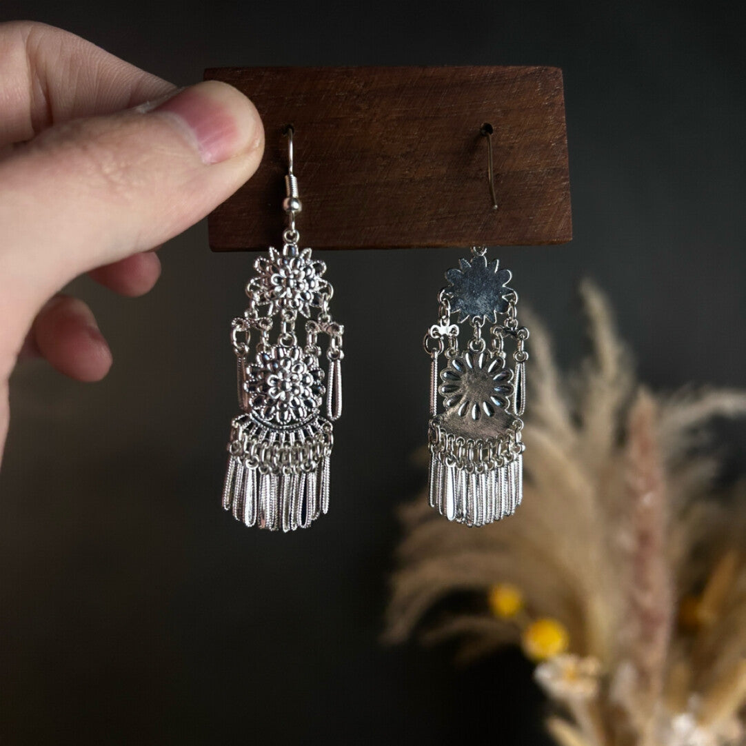 Double Fringe Earrings,Lumivault.