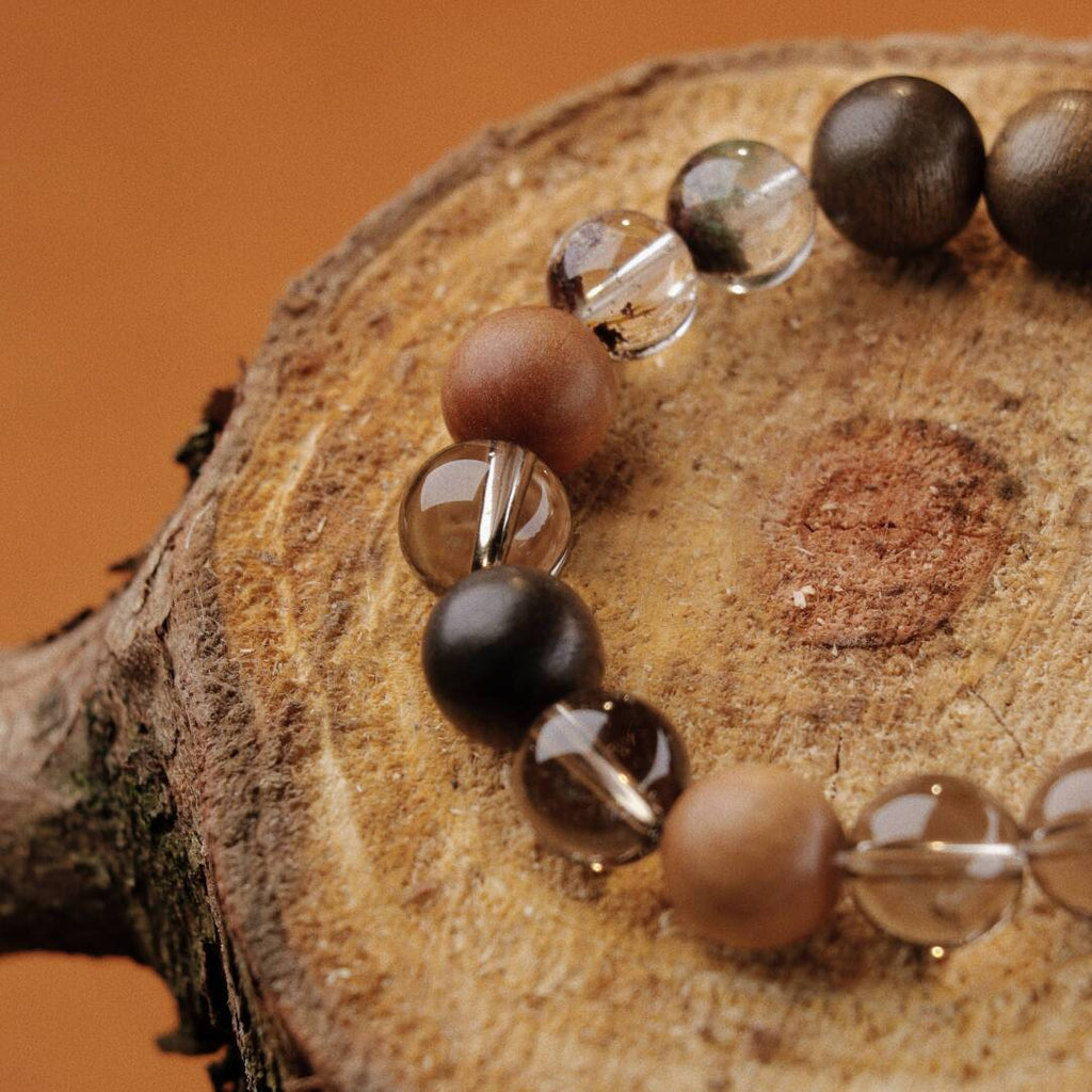 Wood Whisper Beaded Bracelet,Lumivault.