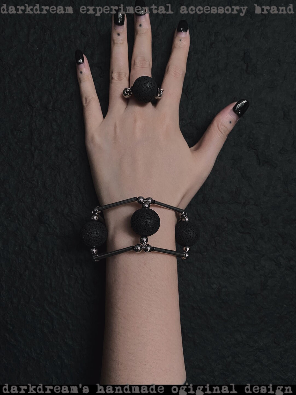 Gothic Tribal Bracelet Ring,Lumivault.