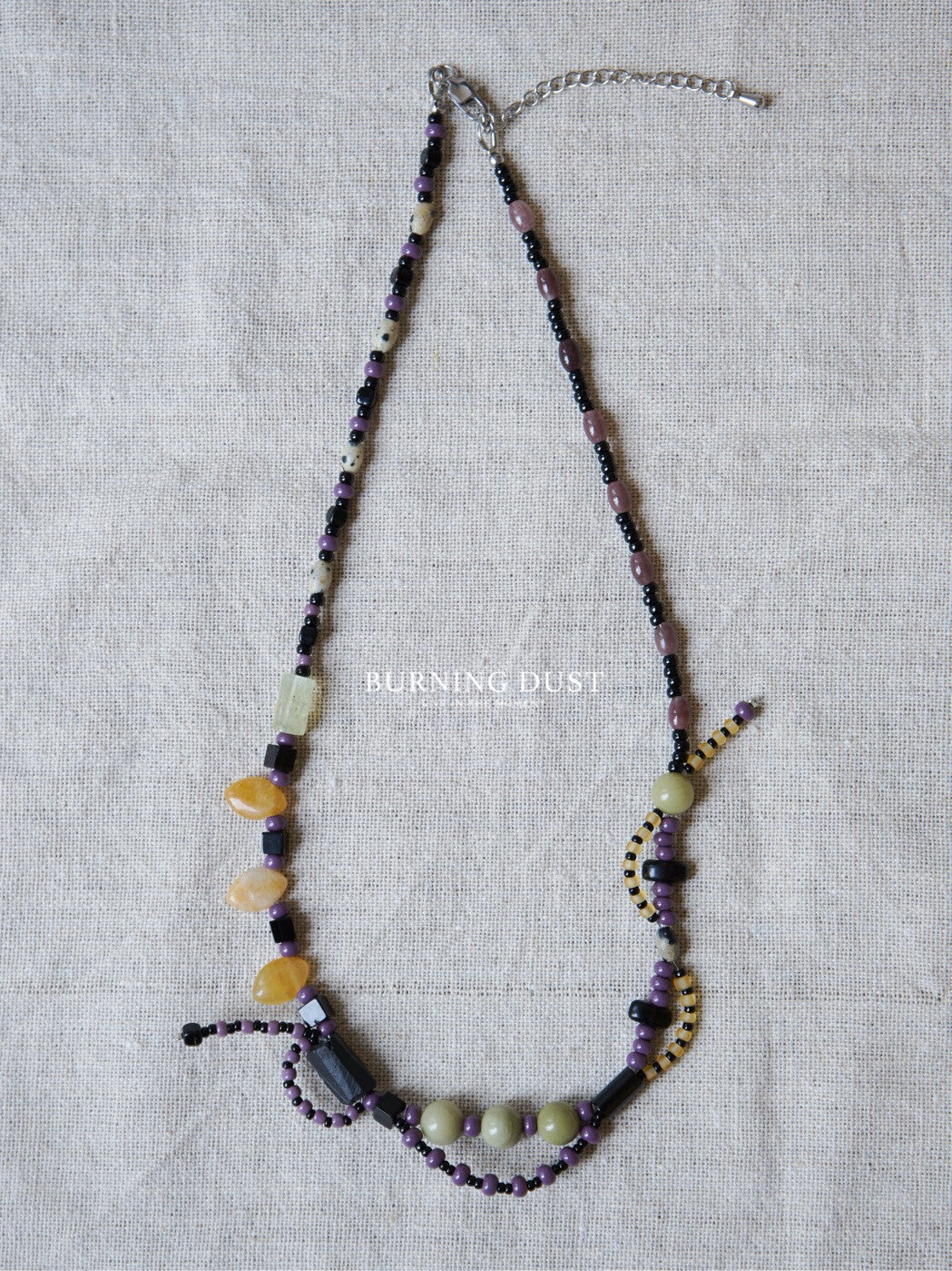 Aconitum Episcopale Beaded Necklace,Lumivault.