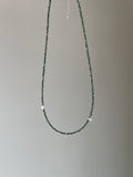 After Rain Moss Beaded Natural Stone Necklace,Lumivault.