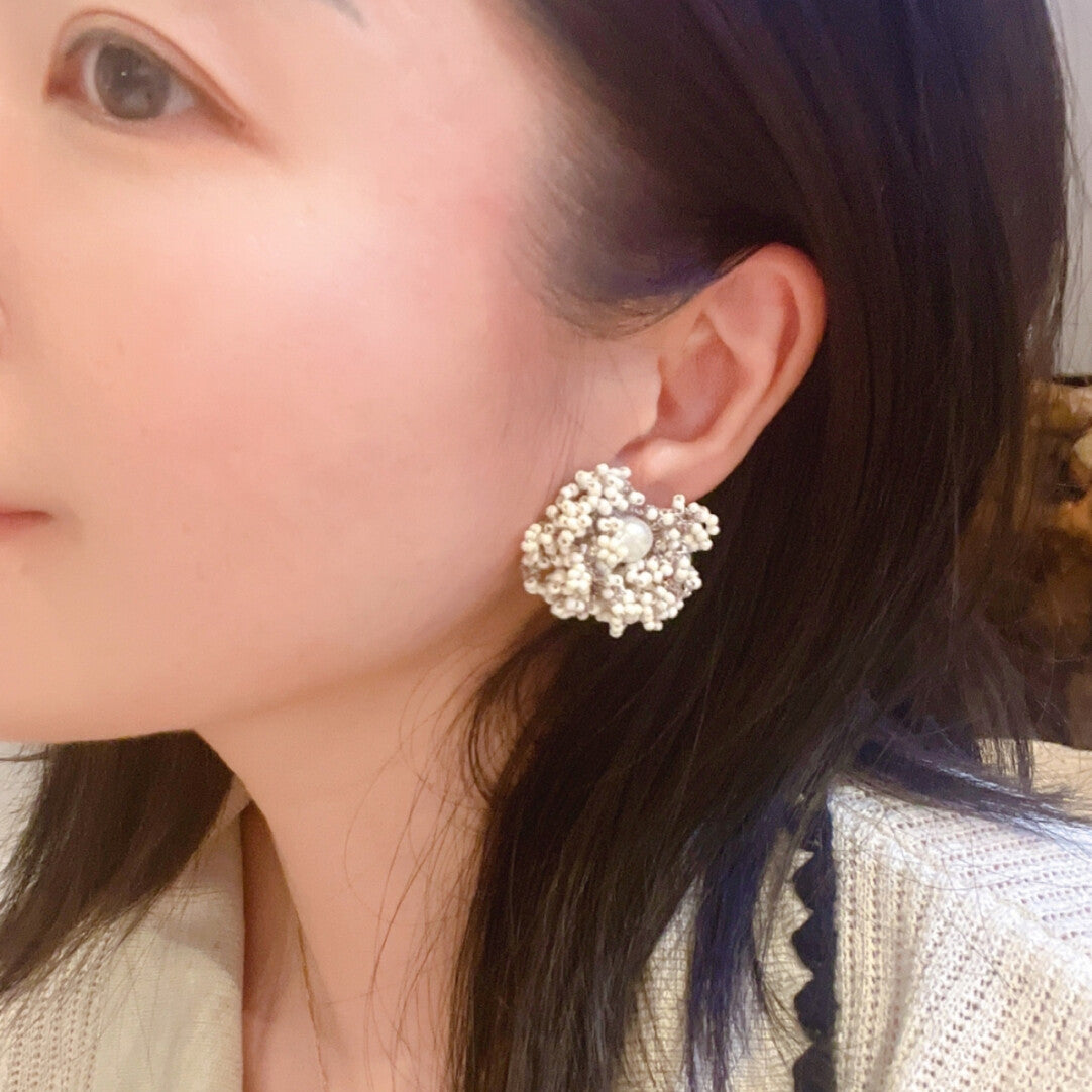 Artistic Beaded Crochet Earrings,Lumivault.