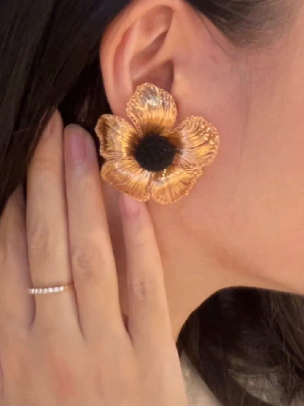 Aureate Blossom Earrings,Type 1,Lumivault.