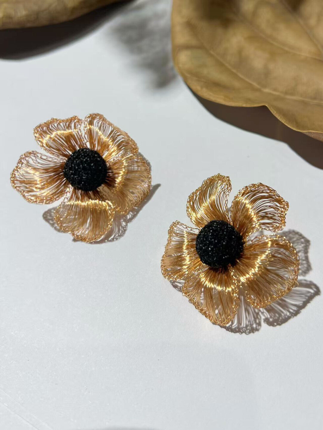 Aureate Blossom Earrings,Lumivault.