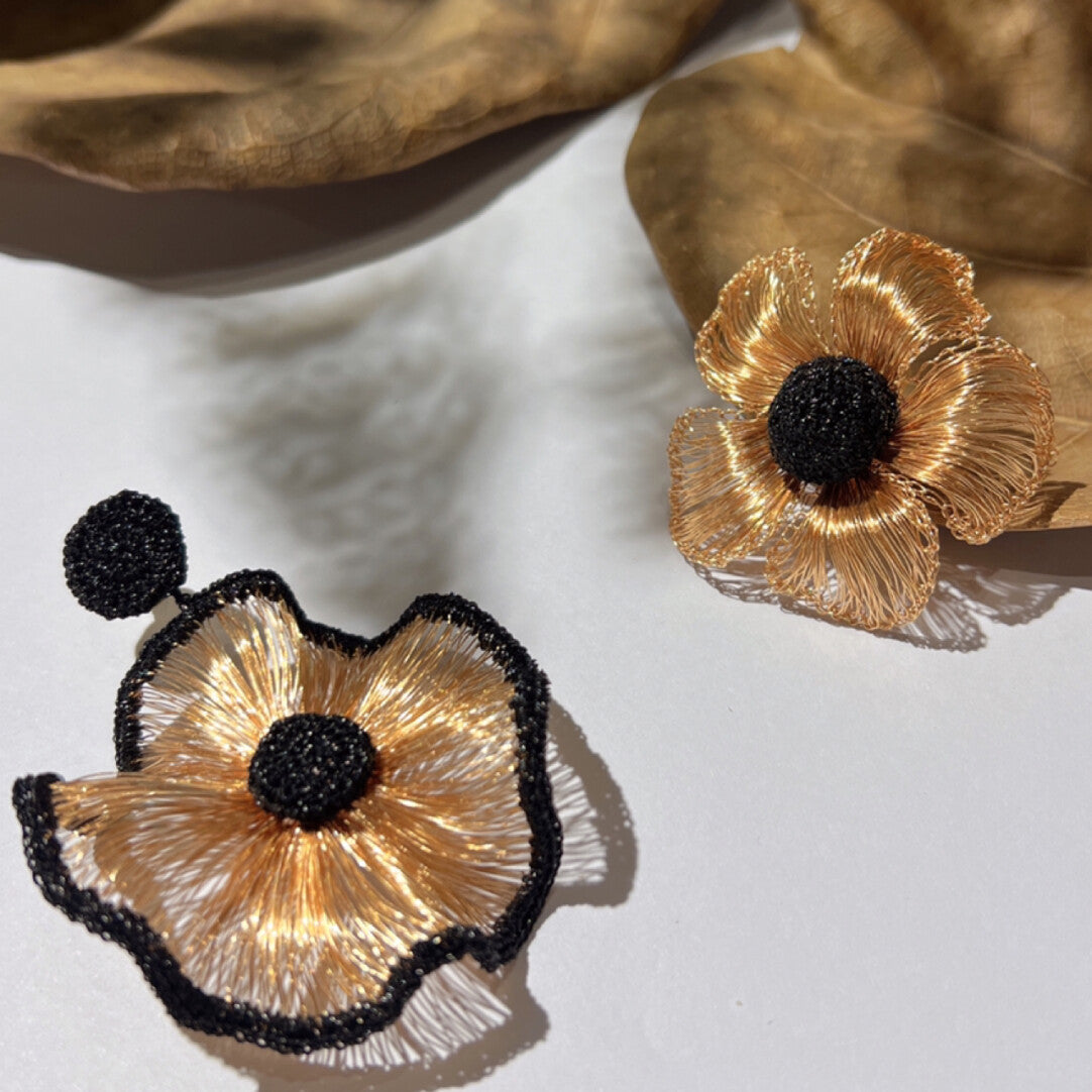 Aureate Blossom Earrings,Type 2,Lumivault.