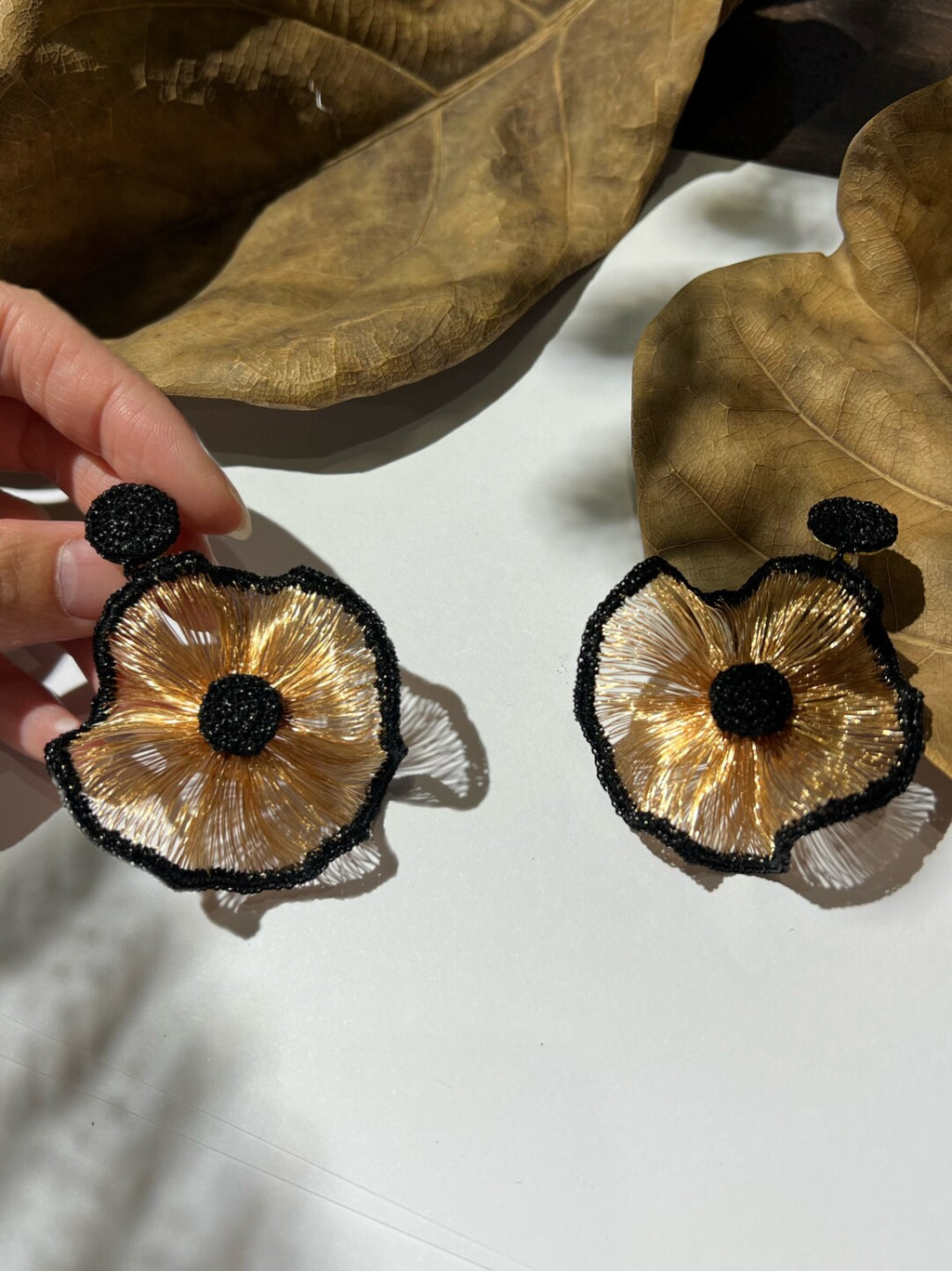 Aureate Blossom Earrings,Lumivault.