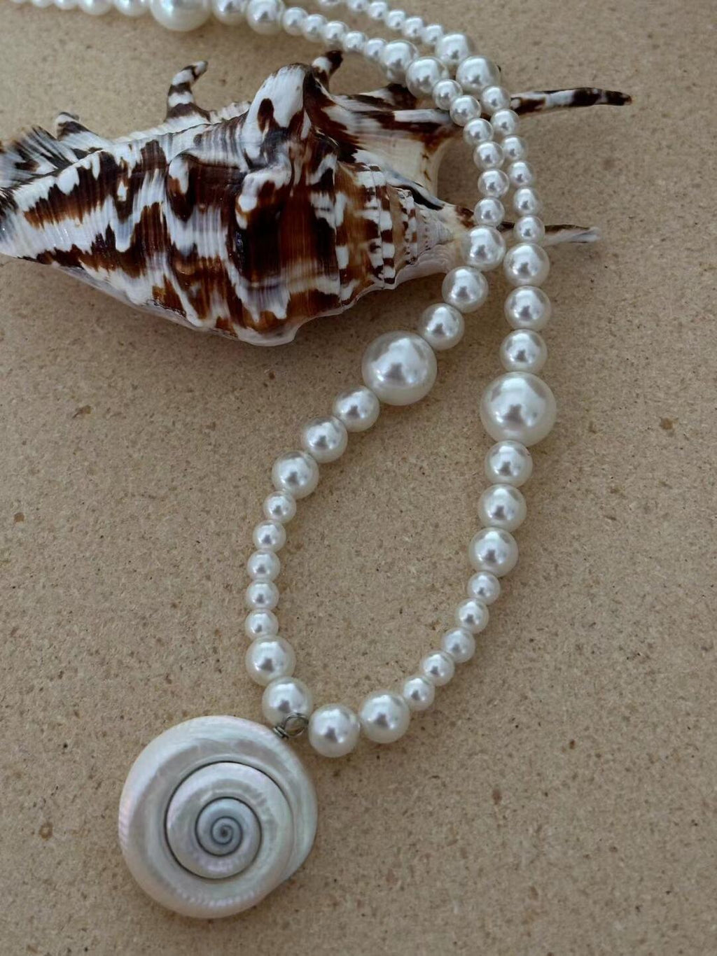 Aurora Conch Pearl Necklace,Lumivault.