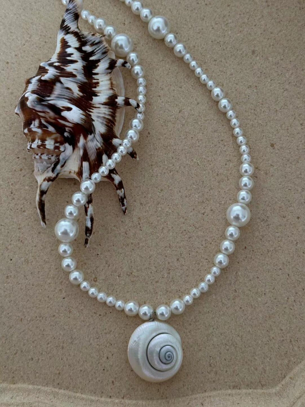 Aurora Conch Pearl Necklace,Lumivault.