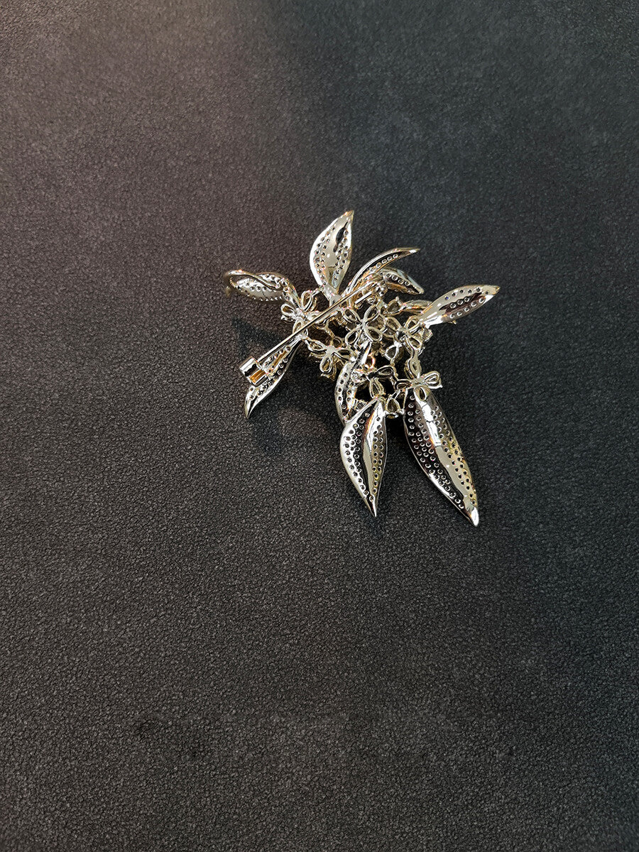 Autumn Osmanthus Brooch,Lumivault.