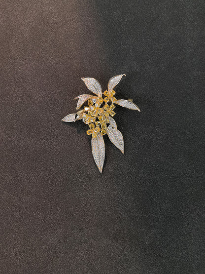 Autumn Osmanthus Brooch