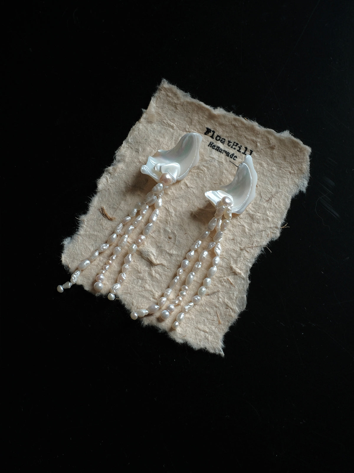 Baroque Freshwater Pearl Trochuspell Earrings,Lumivault.