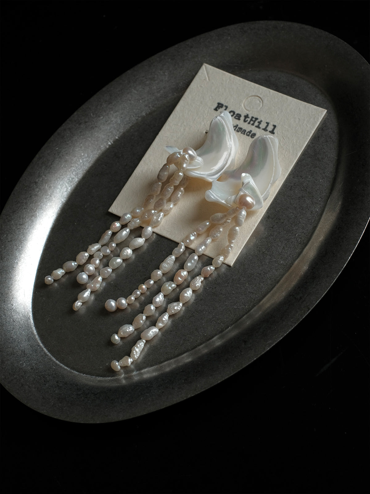 Baroque Freshwater Pearl Trochuspell Earrings,Lumivault.