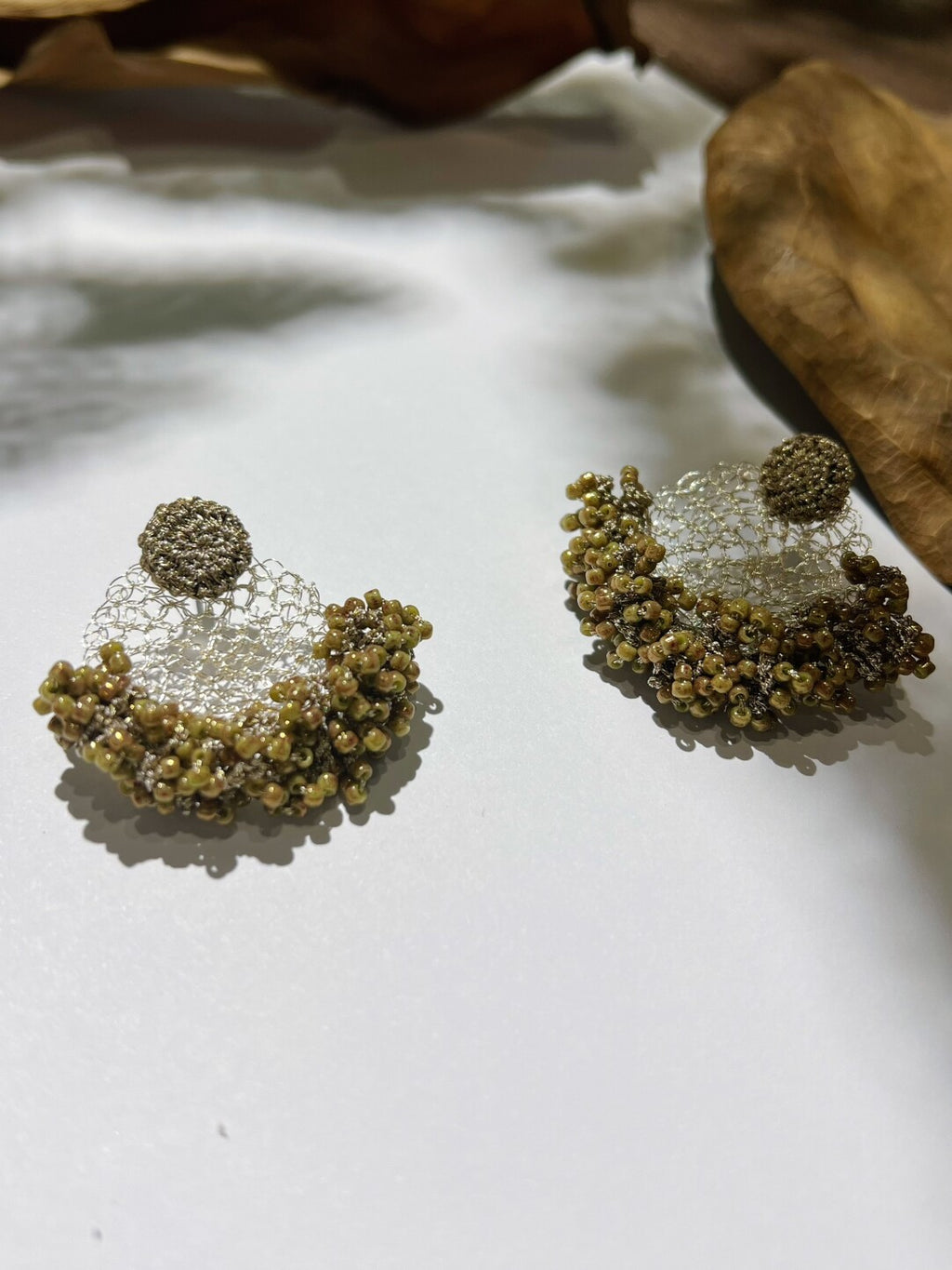 Beaded Bloom Crochet Earring,Lumivault.