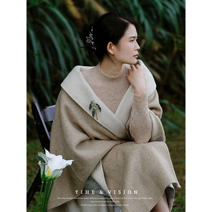 Begonia Ceramic Brooch