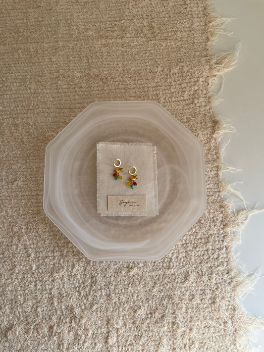 Berry and Bird Silver Earrings - Lumivault