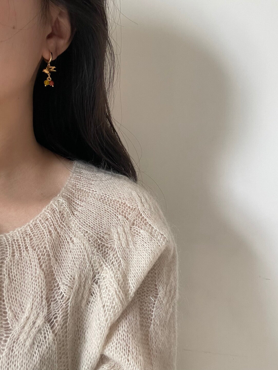 Berry and Bird Silver Earrings - Lumivault