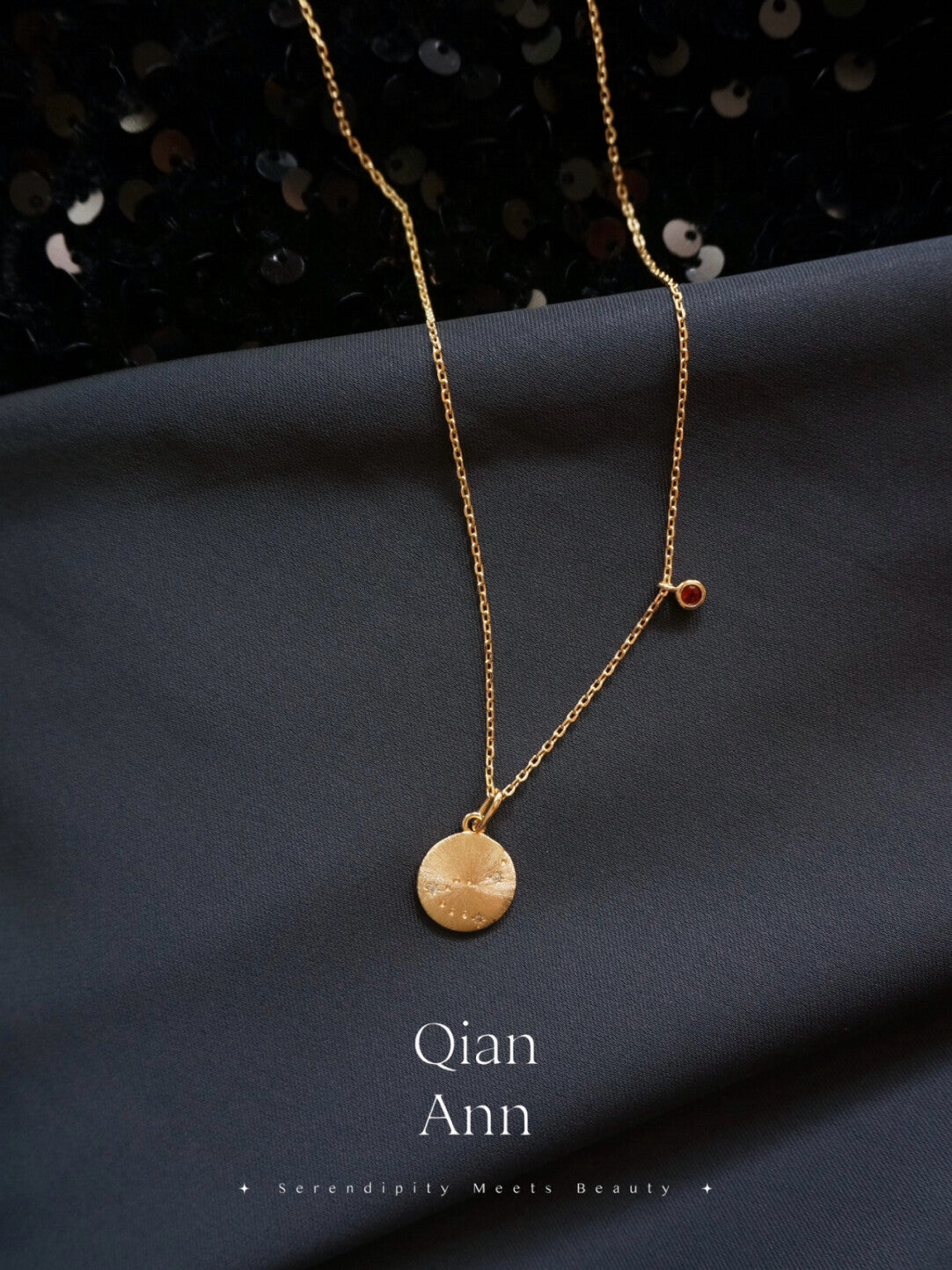 Birthstone Constellation Necklace,Lumivault.