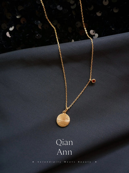 Birthstone Constellation Necklace,Lumivault.