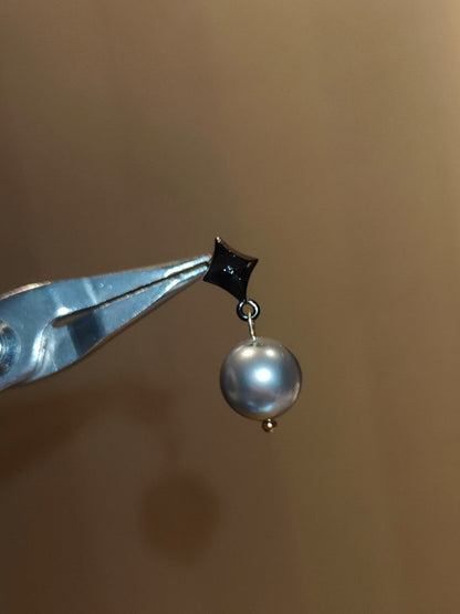 Black Star Metal Earrings