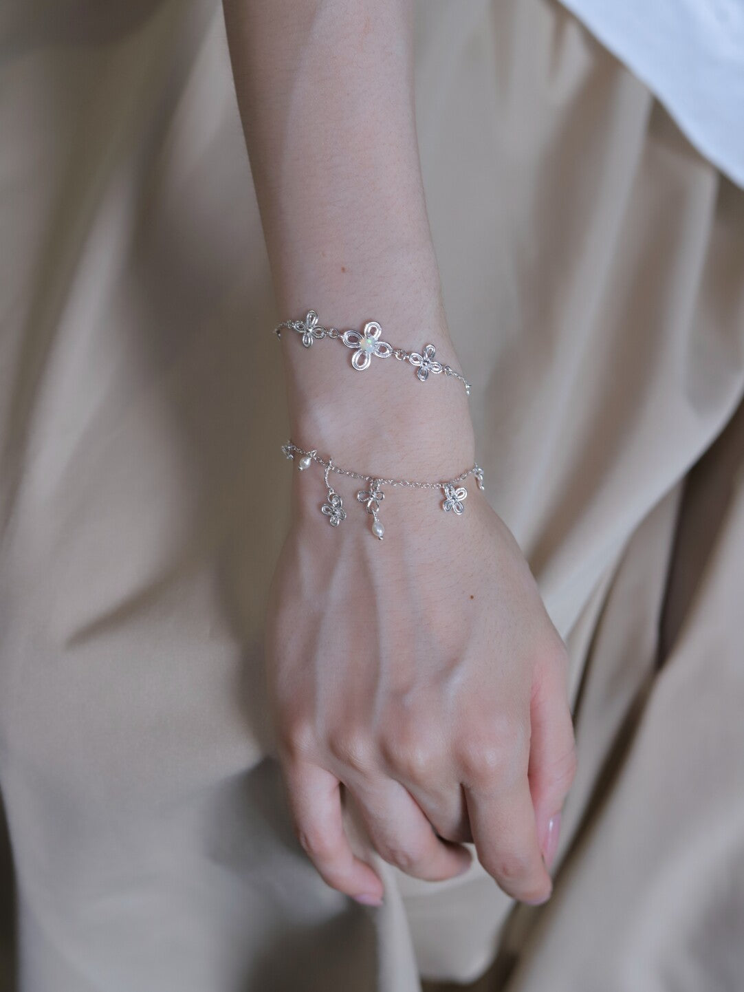 Blessing Butterfly Silver Bracelet,Set,Lumivault.