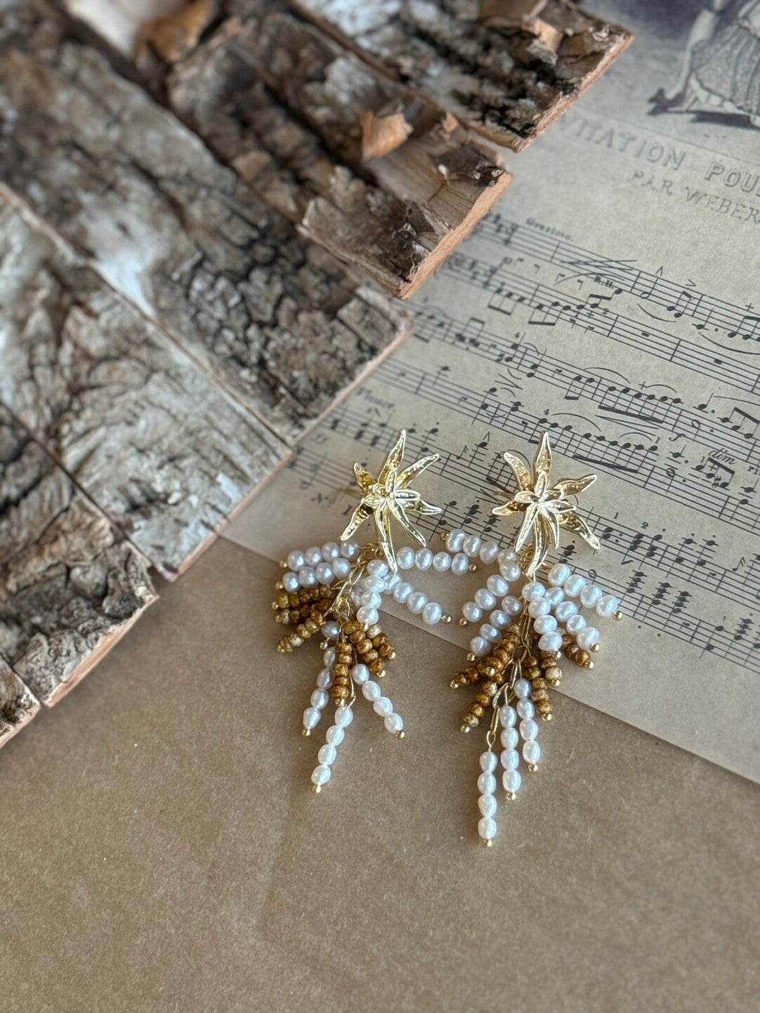 Blooming Mark Romantic Pearl Earrings,Lumivault.