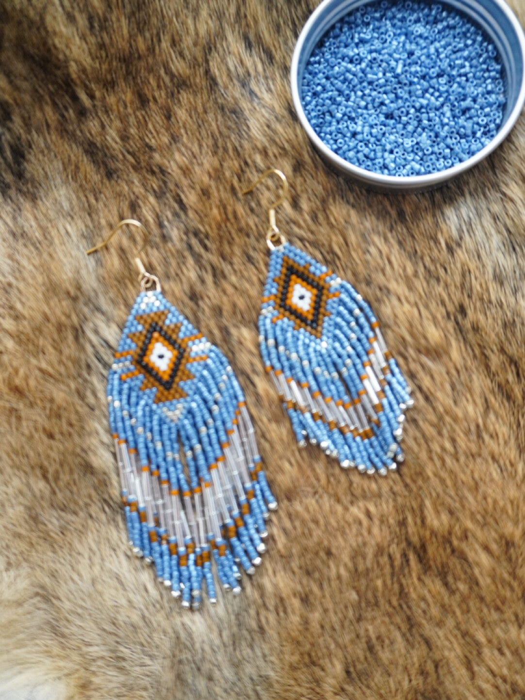 Bohemian Wind Royal MIYUKI Beaded Earrings,Lumivault.