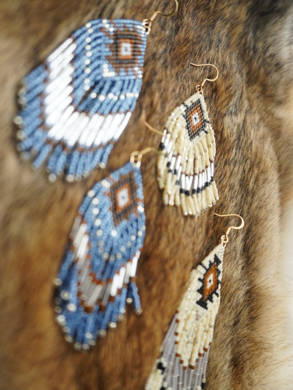 Bohemian Wind Royal MIYUKI Beaded Earrings,Lumivault.