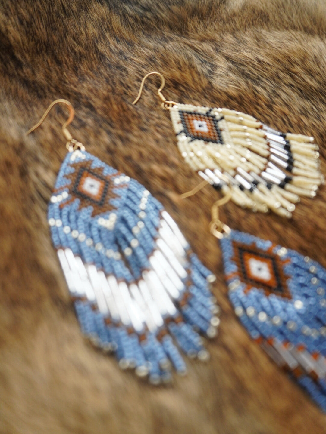 Bohemian Wind Royal MIYUKI Beaded Earrings,Lumivault.