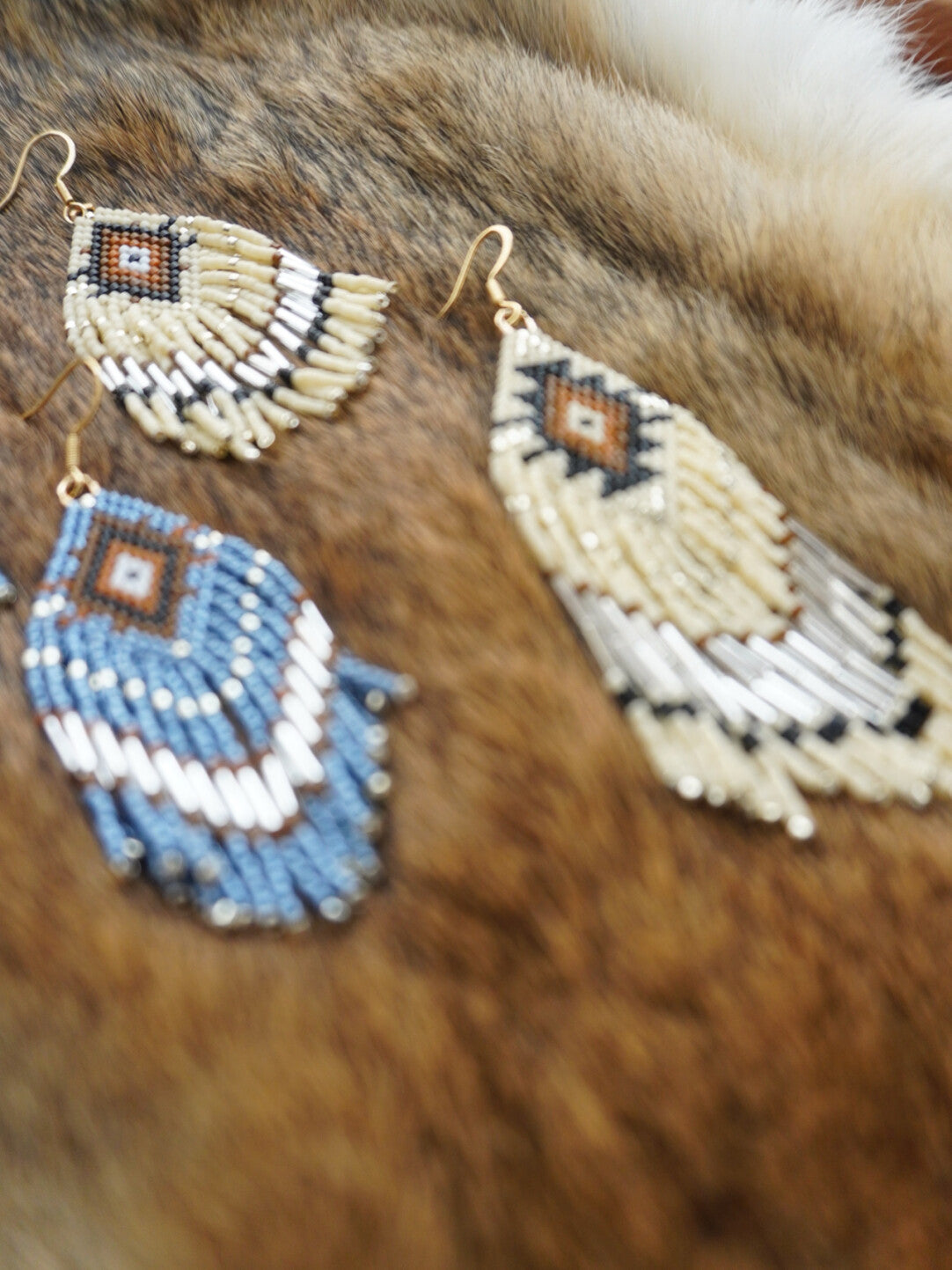 Bohemian Wind Royal MIYUKI Beaded Earrings,Lumivault.