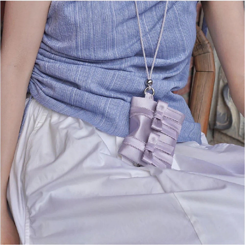 Bow Lanyard Mini Card Holder,Lumivault.