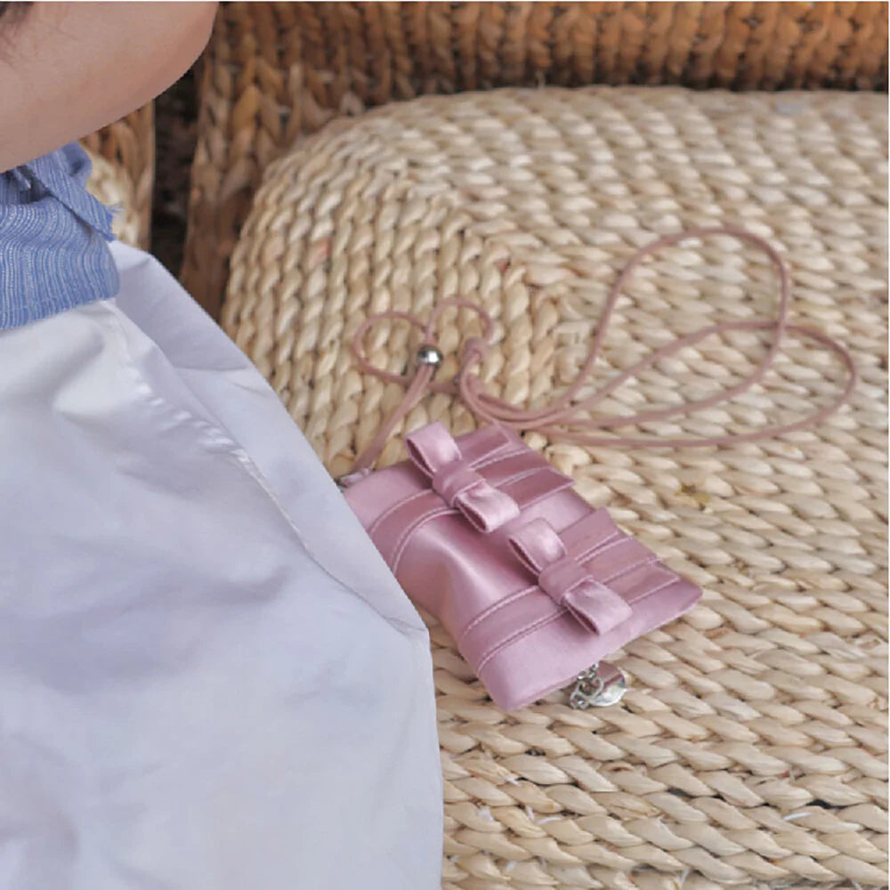 Bow Lanyard Mini Card Holder,Lumivault.
