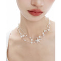 Broken Dream Baroque Pearl Silver Necklace,Lumivault.