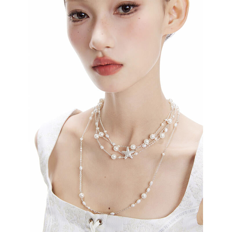 Broken Dream Baroque Pearl Silver Necklace,Lumivault.